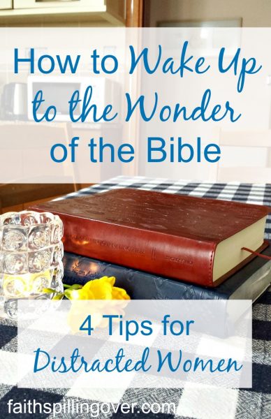 Do your eyes ever glaze over when you try to read the Bible? Try these 4 tips for waking up to the wonder of God's Word. {Free Bible Highlighting Printable}