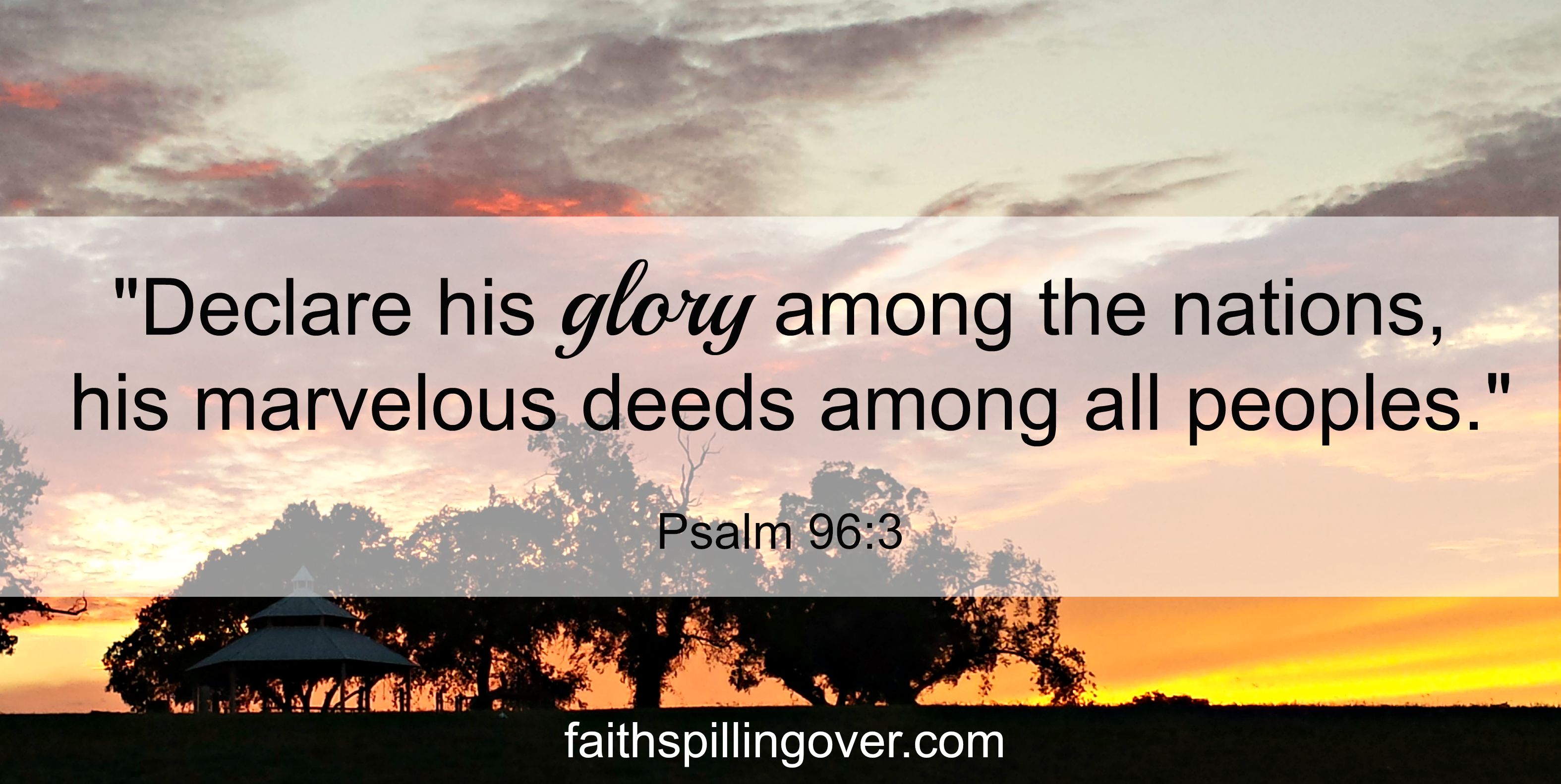 Declare His Glory Scripture