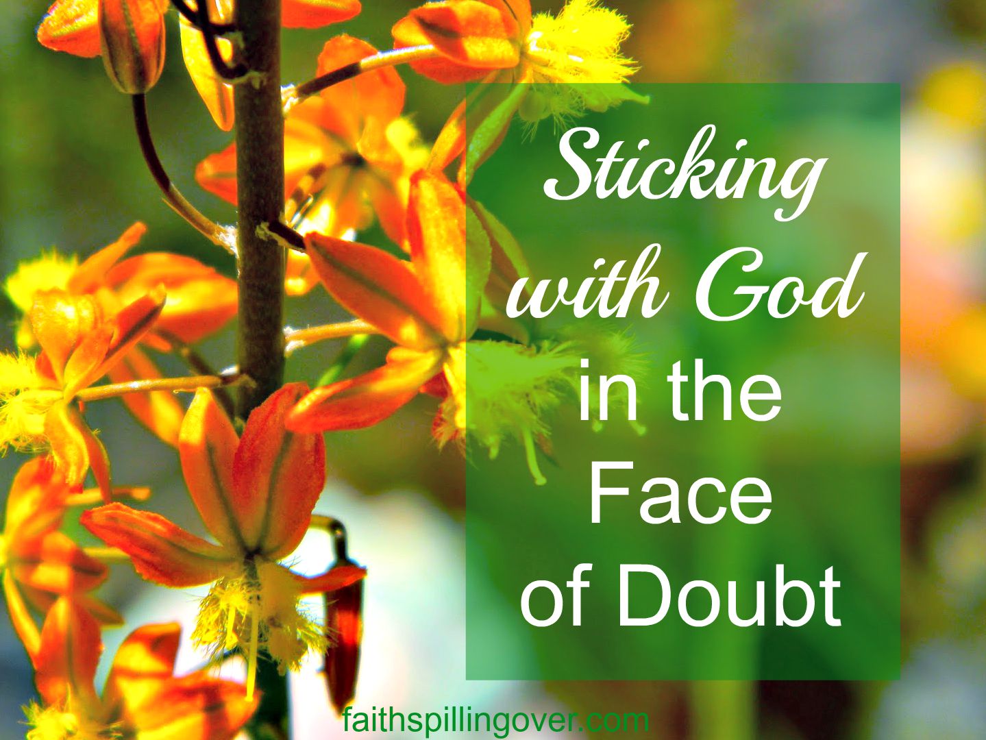 sticking with God