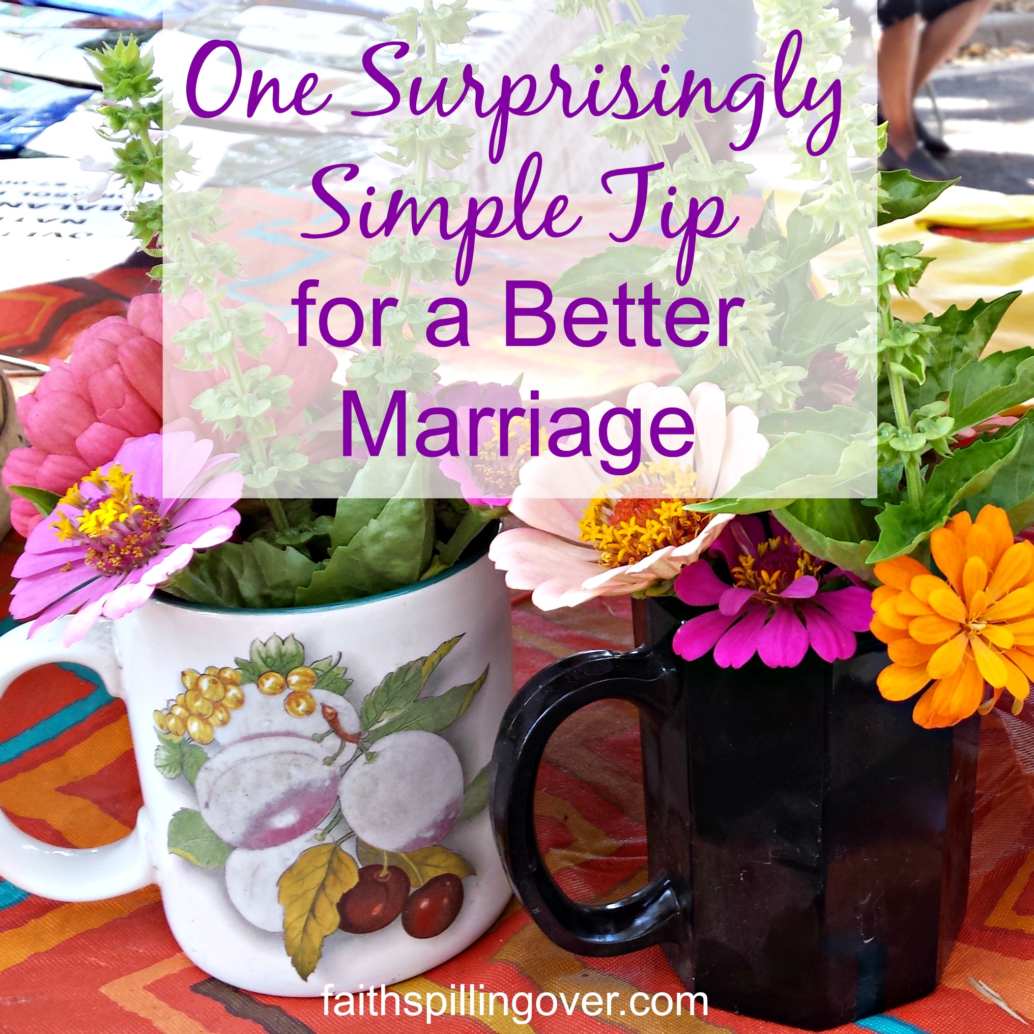 One surprisingly simple tip that you can try for one week for a better marriage.