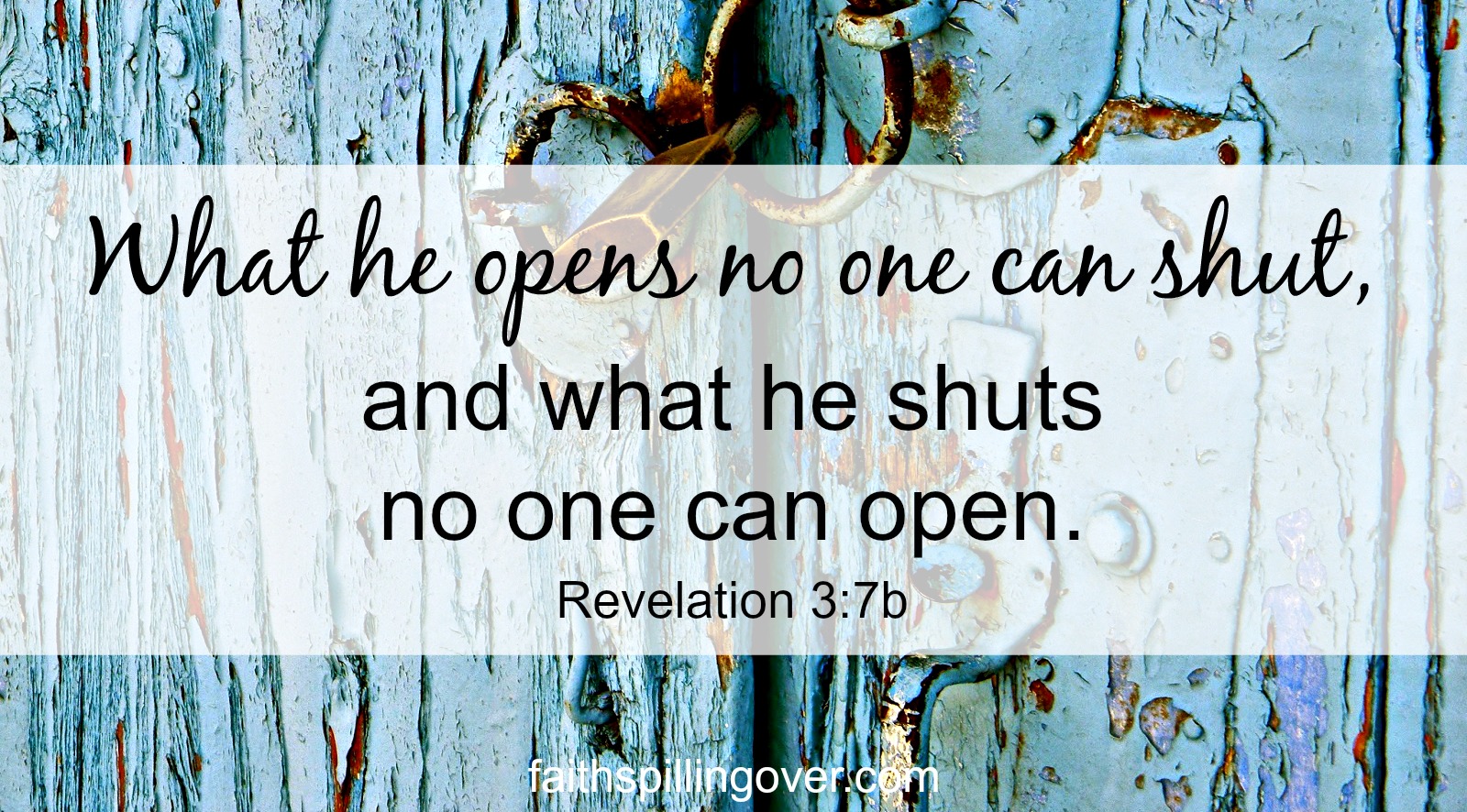 Closed doors disappoint us, but we can always trust God's leading.