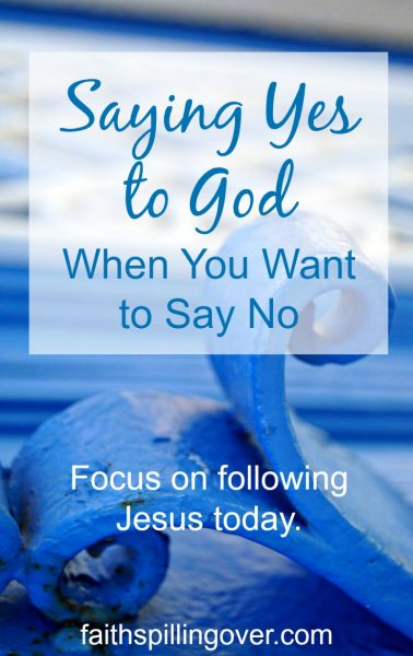 Focus on following Jesus today. Stick close to him. Lean in and listen as you follow His example by loving and serving those around you.