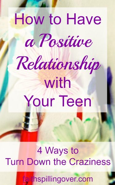 Our teens can drive us crazy, but God can equip us and give us wisdom to build a positive relationship with our teens as they transition into adulthood. Here are 4 tips for parents of teens.