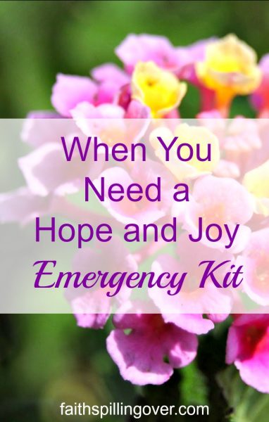 God knew we’d come up against life emergencies that challenge what we know about Him. That’s why His Word is full of promises that point us to hope.