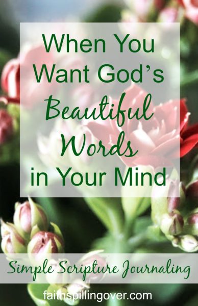 If you want more of God's Word in your mind, try this simple journaling tool. It can help you when little snafus threaten to undo your day.