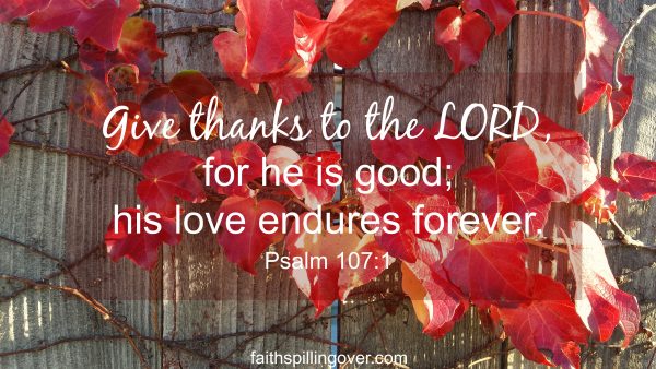 How do you give thanks when you don't have the feels? These 5 Scripture verses will help you get in a thankful frame of mind and give you words to pray. #thanks #thanksgiving