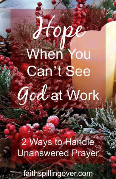 If you’re praying, but don’t see God at work, take heart. Look for small answers, and remember that God’s love and light always win.