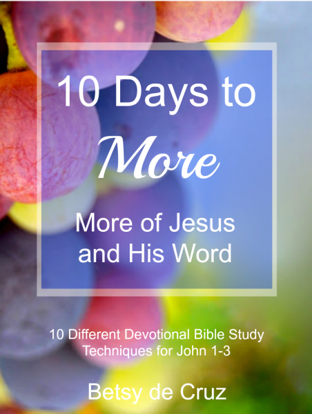 Get your free copy of 10 Days to More. You’ll find encouragement to draw closer to Jesus and learn 10 different ways to do devotional Bible study.