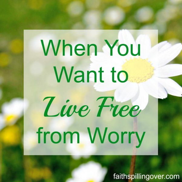 Are you letting work you have to do and people you love take center stage in your mind? Me too. Let's turn our worry into prayer and make Jesus the center.