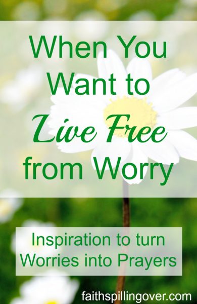 Are you letting work you have to do and people you love take center stage in your mind? Me too. Let's turn our worry into prayer and make Jesus the center.