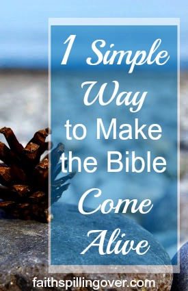 When you try to read the Bible, do you feel like it goes in one ear and out the other? Here's one simple, yet powerful way to make God's Word come alive.