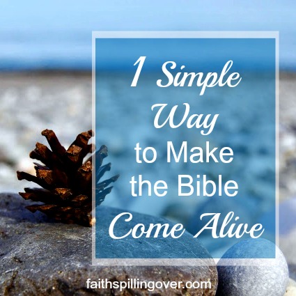 When you try to read the Bible, do you feel like it goes in one ear and out the other? Here's one simple, yet powerful way to make God's Word come alive.