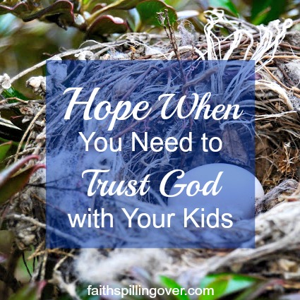 We can trust God with our kids because He's bigger than any challenge they face. As parents, let's choose wisdom over worry and faith over fear.