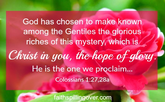 Ever feel like you can’t get it all together?4 Truths about Christ in You. Let’s stop looking to ourselves and look to Christ instead. 