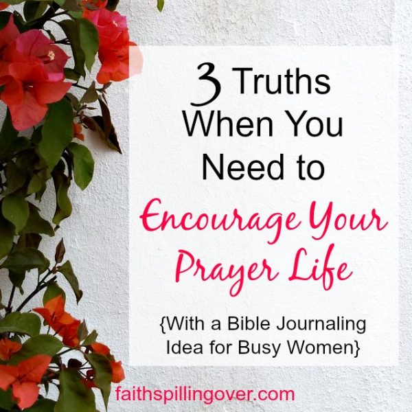 Is discouragement derailing your prayer life? 6 little words can renew your prayers and 3 truths will renew your hope. You can trust God to work.