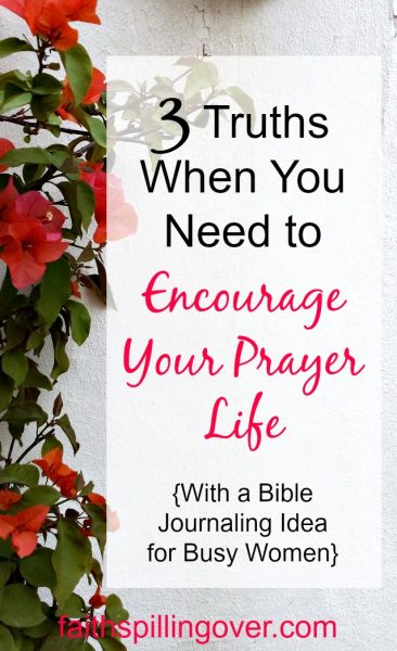 Is discouragement derailing your prayer life? 6 little words can renew your prayers and 3 truths will renew your hope. You can trust God to work.