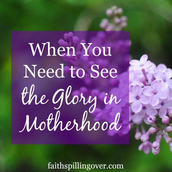 Does motherhood wear you out like it does me? This one surprising truth about motherhood will help you see glory and purpose, even on the hard days.