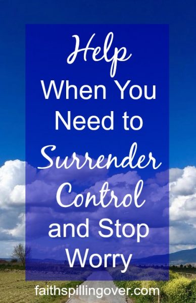 Do you need help to surrender control and lay down worry? One simple practice and three truths from Psalm 46 can help you find new grace.