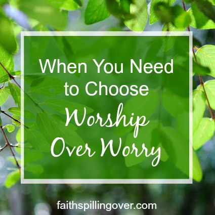 Do you struggle with worry? 4 steps will help you grow your faith and shrink your worries. When we focus on God's power and love, our perspective changes.