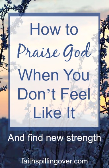 How do you praise God when you feel stuck in discouragement? 3 simple tips can help you recover a more positive mindset and find words to praise God again.