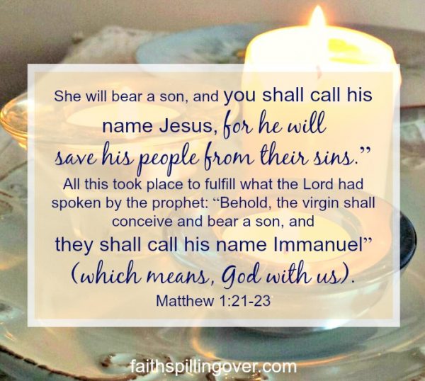 Do you need some hope this #Christmas? The very name of Jesus contains a promise just for you. 2 truths to help you find hope in any situation. #Advent #Devotional #Hope #PromisesofGod