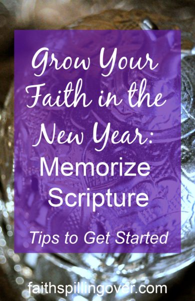 Memorize Scripture to grow your faith and change your life in the New Year. Learn the difference it makes in our lives and tips to get started.