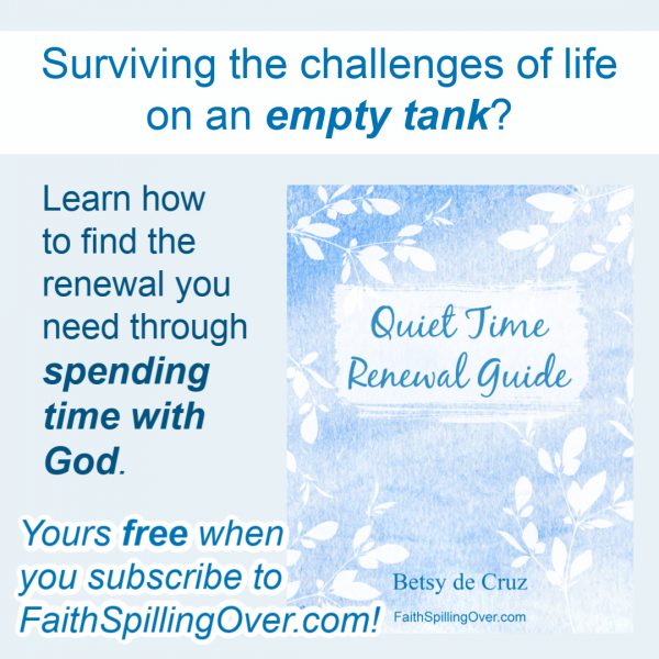 Facing the challenges of life on an empty tank? Find the renewal you need through spending time with God. Learn simple Bible study and journaling tips. #Biblestudy #prayer #devotional #journaling #Biblejournaling