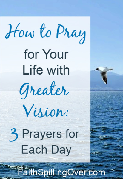 Ever wonder how to pray effectively for your own life? 3 prayers from Psalm 90 will give you a greater vision about how to pray for what really matters. #prayer #prayertips #spiritualgrowth