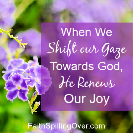 When you're discouraged, it can help to shift your perspective towards God. Looking beyond our problems to see the presence of God renews our #hope and #joy. #encouragement