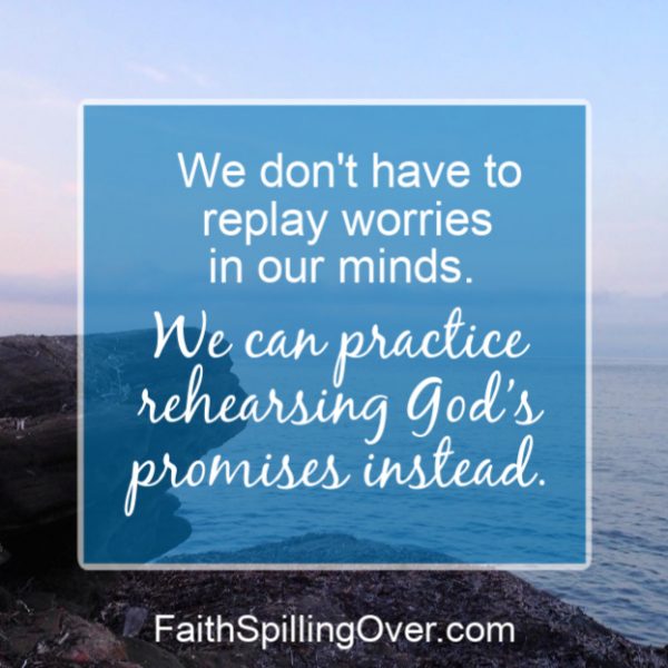 How to combat worry? These 4 small, daily steps will help you practice trusting God and grow your faith muscles. #faith #worry