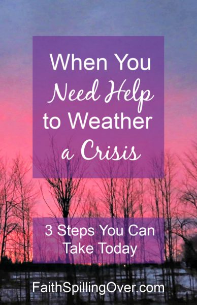 3 Steps can help you weather the crisis if you're feeling scared about the #CoronaVirus. Here's #encouragement to help you remember God's love for you. #inspiration #faithoverfear #faith