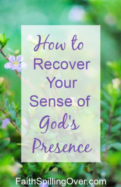 The presence of God is always with us, yet daily problems can make us forget Him. One step helps us recover a fresh sense of God’s presence at our side.