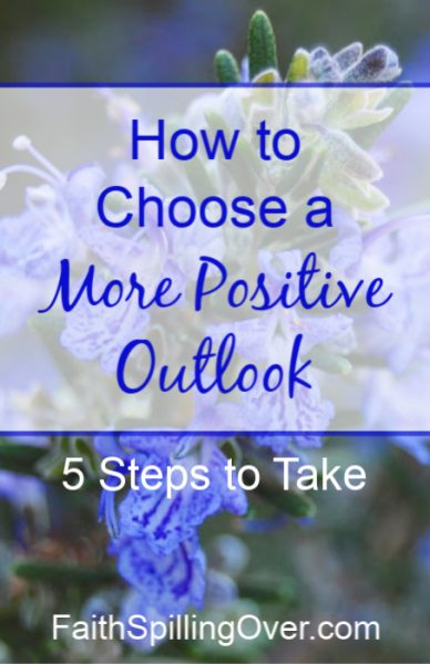 A positive outlook makes a tough situation easier, but a negative attitude makes it worse. 5 steps help you stay positive and choose joy when life gets hard. #joy #encouragement