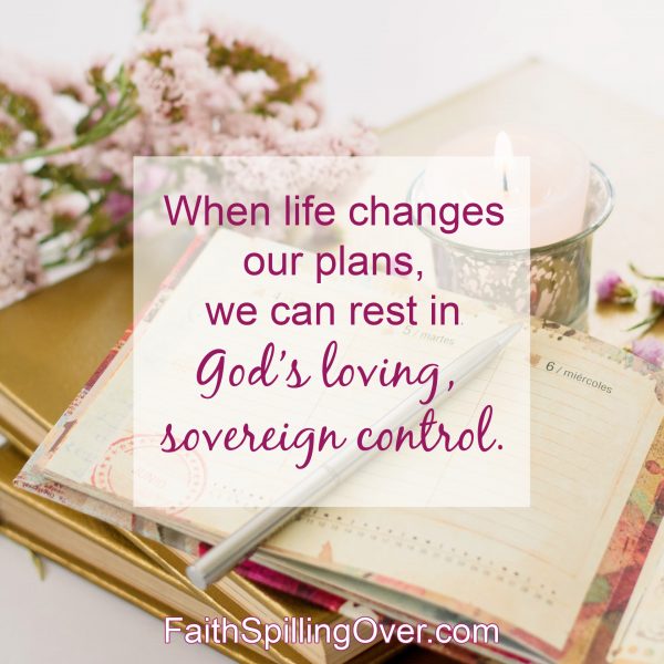 When life interrupts your plans, do you feel anxious? 3 truths will help you find peace again as you learn to surrender control and trust God. 