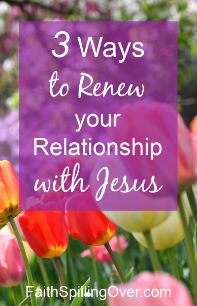 Jesus can renew our weary hearts when life depletes us. 3 ways to renew our relationship with Jesus, so He can wake us up to abundant life.
