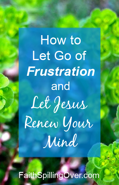 When frustration steals your peace, Jesus can renew your mind and settle your heart.  5 steps will help you feel peaceful and calm again. #renewal #calm #peace